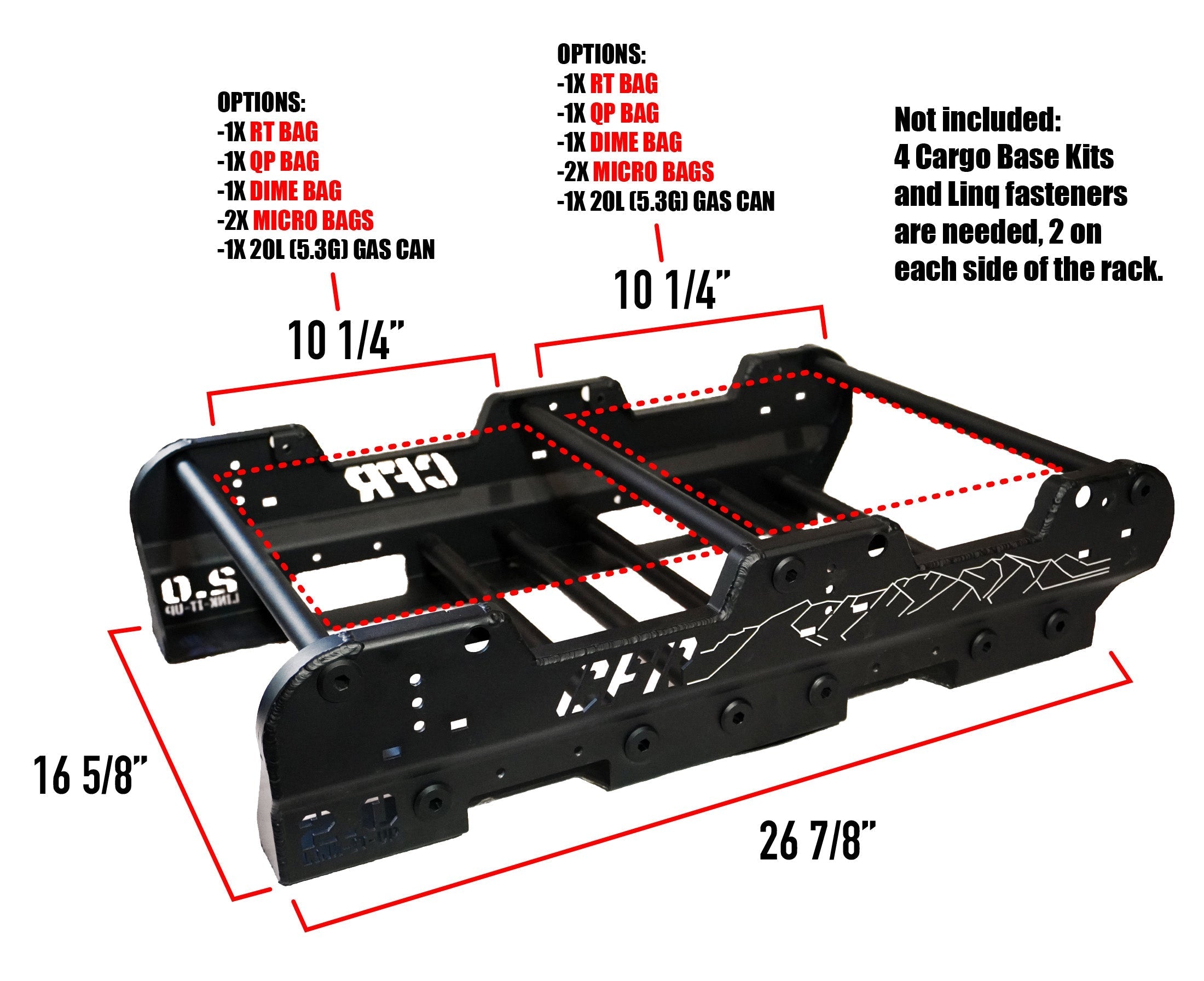 Double Stack Snowmobile Rack Link-It-Up - 2.0 Snowmobile Rack – Cheetah Factory Racing