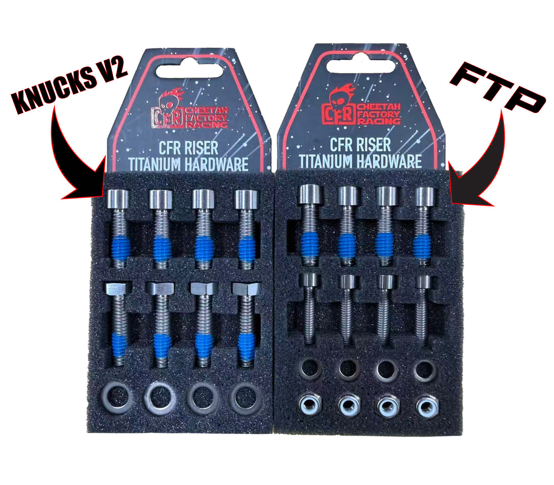 Titanium Hardware Kit for CFR Risers - Cheetah Factory Racing
